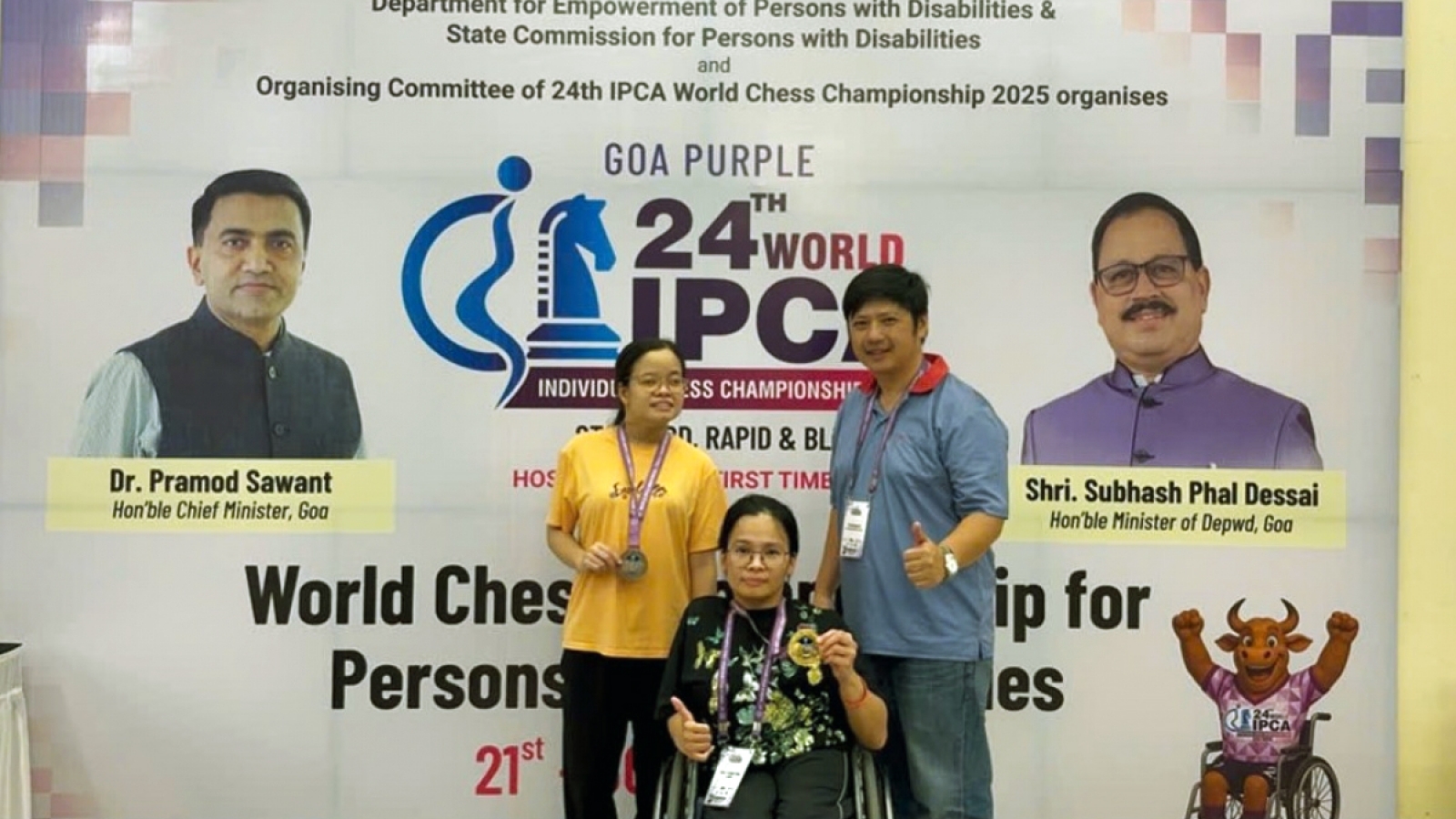 Two Vietnamese players carry medal hopes at IPCA World Championship